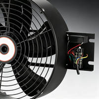 Ventilateur axial industriel en métal robuste, pratique et très demandé, pour la ventilation des cuisines, salles de bain, restaurants et usines