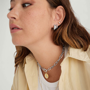 จี้พระจันท<span class=keywords><strong>ร์</strong></span>สองสีชุบทองบนเงินแท้ 925 Gemnel - Product Image 3