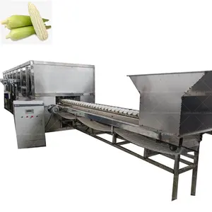Automatic air-blown Commercial Stainless Steel Fresh corn sheller machine corn husking machine