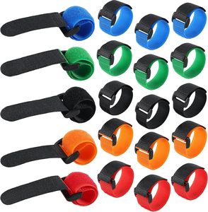 Sangle de fixation double face sur mesure, robuste, 100 % nylon, écologique, auto-bloquante, avec boucle en fer réglable et fermeture auto-agrippante solide - Product Image 1