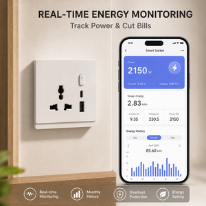 Prise intelligente Tuya Zigbee WiFi, type 86, 1, 2, 3 ou 4 voies, 13A, prise murale, 20W PD Type C, charge rapide, moniteur d'énergie, compatible Alexa et <span class=keywords><strong>Google</strong></span> - Product Image 4
