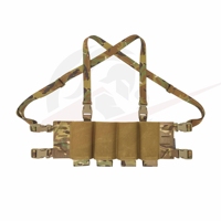 VC-005 Sacoche de poitrine universelle élastique à faible visibilité pour sports de plein air, avec quatre porte-chargeurs, fixation laser simple