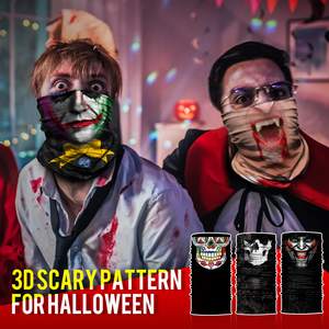 Máscara Facial con Diseño de Calavera, Protección UV, Antipolvo, Pañuelo para el Cuello, Bandana, Accesorio para la Cabeza, para Motocicleta - Product Image 2