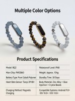 Pulsera Inteligente BQ2 Crystal IP68 Resistente al Agua, Monitor de Actividad y Fitness para Natación con Certificación CE, FCC y RoHS, Monitorización de Salud