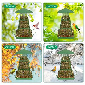 "Save Seeds" Mangeoire à oiseaux d'extérieur robuste-résistant aux écureuils, conception en maille métallique, convient aux cardinaux et aux oiseaux sauvages - Product Image 6