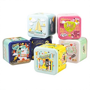 Offre Spéciale d'usine boîte en étain personnalisée en métal déjeuner boîte en étain boîte de rangement <span class=keywords><strong>Vintage</strong></span> cosmétique PVC miroir soins personnels valise en étain en fer blanc - Product Image 1