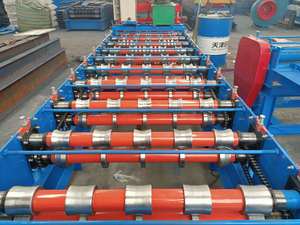 Customized Shape Single Layer Trapezoidal Building Material Machinery Metal Roofing <b>Sheet</b> Roll Forming Making Machine Prices - Product Image 5