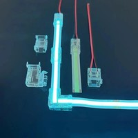 Connecteur LED SMD COB en cristal réutilisable 3mm 5mm 8mm 10mm 2 broches 2Pin Connecteur d'angle pour bande LED