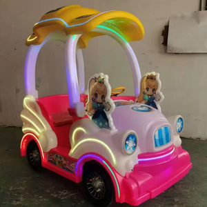 Nouvelles voitures tamponneuses lumineuses d'intérieur 4x4 à thème conte de fées, en plastique, grandes roues carrées pour enfants, pour jardin d'enfants, marché nocturne, stand - Product Image 4