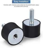 Anti-Vibrations-Gummilagerung Stoßdämpfer für Luftkompressoren Metall-Gummi-Stoßdämpfer Zylindrische Isolatorhalterungen