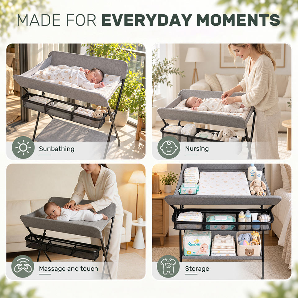 Class A Skin-Friendly Antibacterial Fabric Multi-Compartment Storage ...