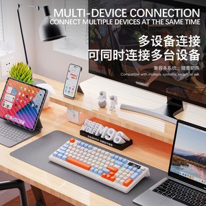 M96 <b>Wireless</b> Mechanical <b>Keyboard</b> 2.4G Dual Mode With Display Screen And Rotary Knob Gaming <b>Keyboard</b> - Product Image 5