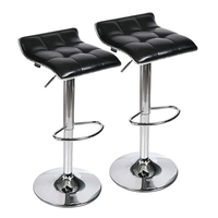 ST-8003-1 Tabourets de bar en cuir à base chromée réglable et pivotante, design moderne personnalisé en usine pour la salle à manger à domicile
