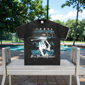 Fútbol Retro americano para <span class=keywords><strong>Messi</strong></span> Impreso Pesado Manga larga Cuello redondo <span class=keywords><strong>Sudadera</strong></span> con capucha Camiseta <span class=keywords><strong>de</strong></span> verano transfronteriza Transpirable - Product Image 5