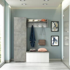 Mueble italiano para sala de estar, Zapatero de almacenamiento de lujo, estante de zapatos, organizador grande de madera - Product Image 5