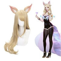 खेल के योग्य लीग महापुरूष Ahri अकाली Evelynn Kaisa Cosplay विग KDA कॉस्टयूम