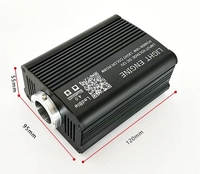 Juego de máquina de fibra óptica de techo de cielo estrellado centelleante, techo Interior de coche, atmósfera estrellada, luz de fibra óptica RGB de meteorito modificado