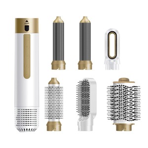 Cepillo <span class=keywords><strong>de</strong></span> Aire Caliente Profesional 6 en 1 para Salón, Motor <span class=keywords><strong>de</strong></span> Alta Velocidad <span class=keywords><strong>de</strong></span> 110000 RPM, Control <span class=keywords><strong>de</strong></span> Temperatura <span class=keywords><strong>de</strong></span> 3 Velocidades, Máquina <span class=keywords><strong>de</strong></span> Peinado Comercial - Product Image 2