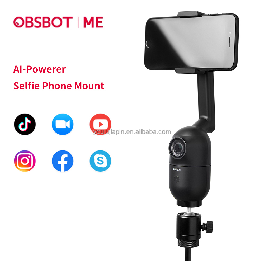 スマホアクセサリー OBSBOT ME OBSBOT Me: AI-Powered, Auto-Tracking Selfie Phone Mount – Pergear