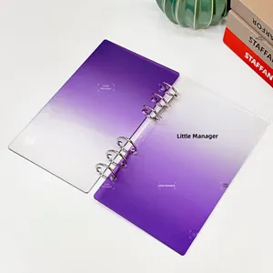 สมุดบันทึกแบบห่วงสีแดง รุ่นเพิ่มความหนาและกว้าง พร้อมกระเป๋าออมสิน - Product Image 4