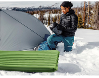 Matelas de camping gonflable léger, imperméable, pliable, coussin d'air portable, tapis gonflable d'extérieur pour la randonnée, la plage