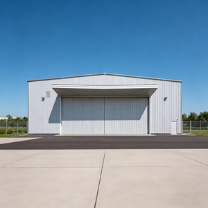Hangar à structure portique en acier haute résistance Q355 pour avions et jets privés - Product Image 3