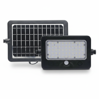 Lampe murale solaire LED avec détection de mouvement, boîtier ABS, garantie 3 ans, étanche IP65, montage mural pour éclairage extérieur