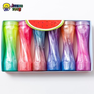 JITENG <span class=keywords><strong>Slime</strong></span> de Cristal con Forma de Ola Grande, <span class=keywords><strong>Slime</strong></span> Transparente, Juguetes Educativos, Textura Elástica y Transparente, Capacidad de Inflar Colorida - Product Image 2