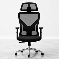 Chaise de bureau moderne pivotante en chrome et tissu PU, design ergonomique, hauteur réglable, dossier solide en mousse, pour usage commercial et domestique