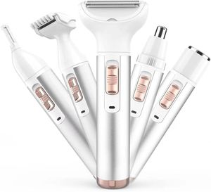 Rasoir électrique sans fil 5 en 1 pour femmes - Épilation indolore - Utilisation domestique portable - Visage, corps, nez, jambes, aisselles - Rasoir - Product Image 4
