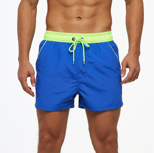 サマー<span class=keywords><strong>M</strong></span>-4XLメンズビーチパンツ速干スイミングトランクソリッドカラージップポケットCaprisメッシュビーチショーツ - Product Image 4