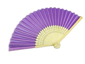 Promotional Gifts Custom Print Logo Bamboo High Quality Plain <b>Silk</b> Folding Hand Wedding Fan - Product Image 5