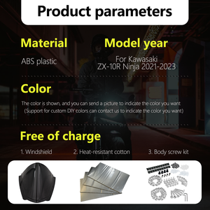 Haute qualité pour Kawasaki Ninja ZX-10R 2021 <span class=keywords><strong>2022</strong></span> 2023 <span class=keywords><strong>ZX10R</strong></span> carénage de moto personnalisé K1022-103a de carrosserie ABS personnalisé - Product Image 5