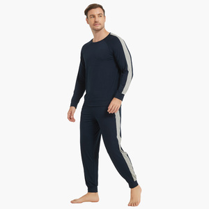 Conjunto de Ropa de Dormir Personalizada para Hombre, Pijama de Manga Larga de Bambú y Algodón, Ropa Masculina - Product Image 2