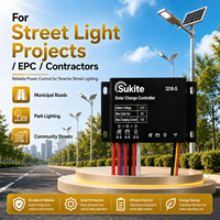 Contrôleur de charge solaire PWM plat de qualité extérieure Sukite 3218 3.2V 25W 15A pour projet d'ingénierie solaire