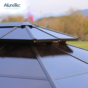 Auvent de terrasse imperméable 3x4 en Chine, <span class=keywords><strong>pergola</strong></span> extérieure, auvent de jardin, toit en <span class=keywords><strong>polycarbonate</strong></span>, gazebo en <span class=keywords><strong>aluminium</strong></span> à toit rigide - Product Image 3