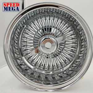 ล้อแม็กซ์อะลูมิเนียมฟอร์จ SPEED MEGA รุ่นใหม่ ขนาด 17x8 17x9 18x8 สีโครเมียมเงิน แบบ Reverse Standard Straight Lace ลายหลายก้าน 100 ก้าน - Product Image 1