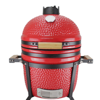 Barbecue Kamado en céramique AUPLEX Mini 15 pouces, portable, pour table, pour la cuisson en intérieur, en extérieur, à la maison, en camping, pour les fêtes
