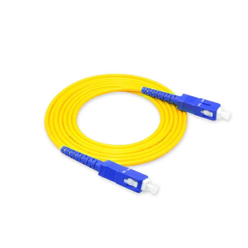 Cabo de remendo de fibra óptica, cabo de patchcord, fibra óptica, pc sc upc