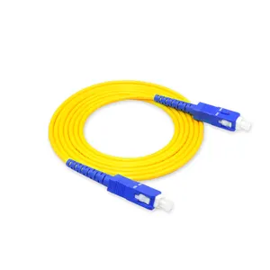 כבל אופטי Patchcord מגשר תיקון מוביל סיבי תיקון כבל Sc מחשב Upc