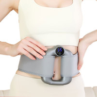 Kabelloser Ganzkörper-Massagegürtel Ring-Massagegerät für Schultern Taille Infrarot-Heizung & Vibrationsfunktionen Tragbarer Rückenmassagegerät
