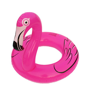 Bouée gonflable Flamingo pour enfants, design de dessin animé épaissi, aide à la flottabilité pour jeux aquatiques - Product Image 1