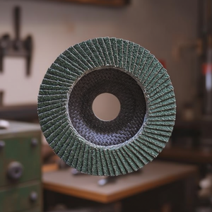 Green Ceramic Flat Flap Disc 115x22 Mm Nylon Backing For <b>Grinding</b> <b>Wheels</b> - Product Image 3