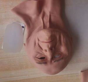 หน้ากากคอสเพลย์เหมือนจริงสำหรับผู้ชาย พร้อมปกปิดลำคอ สำหรับผู้ชายหล่อหรือครอสเดรสเซอร์ - Product Image 6