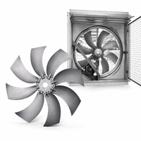 Pale de ventilateur d'échappement en alliage d'aluminium à angle réglable S14-AL, résistante à la chaleur, à la corrosion, impeller haute résistance