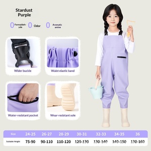 Pantalon de pêche et de jeux aquatiques intégral en PVC pour enfants, séchage rapide, respirant, imperméable, durable, chaud et coupe-vent - Product Image 6