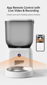 Distributore Automatico di Cibo per Cani e Gatti da 4L con Controllo WiFi e App, Chiamata Vocale, Timer, Ciotola in Acciaio Inox di Piccole Dimensioni - Product Image 6