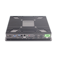 Processeur Intel I5 de 7e génération, 15 pouces, boîtier sans ventilateur pour ordinateur industriel, entrée d'alimentation 6-RS232 DC 9-36V, écran tactile intégré