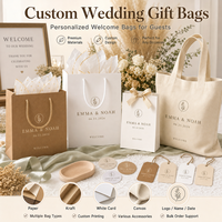 Sacs cadeaux de mariage personnalisés, sacs en papier kraft personnalisés, sacs de bienvenue pour les invités, cadeaux de fête