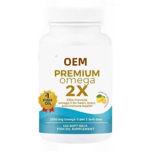 120x प्लस प्रीमियम ओमेगा-3 एपा 2150 मिलीग्राम ओमेगा-3 एपा और धा हृदय मस्तिष्क प्रतिरक्षा स्वास्थ्य हर्बल सप्लीमेंट के लिए - Product Image 1